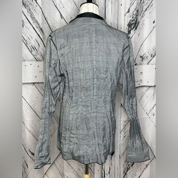 Beluva San Francisco Reversible Jacket Black & Plaid L - Picture 3 of 11